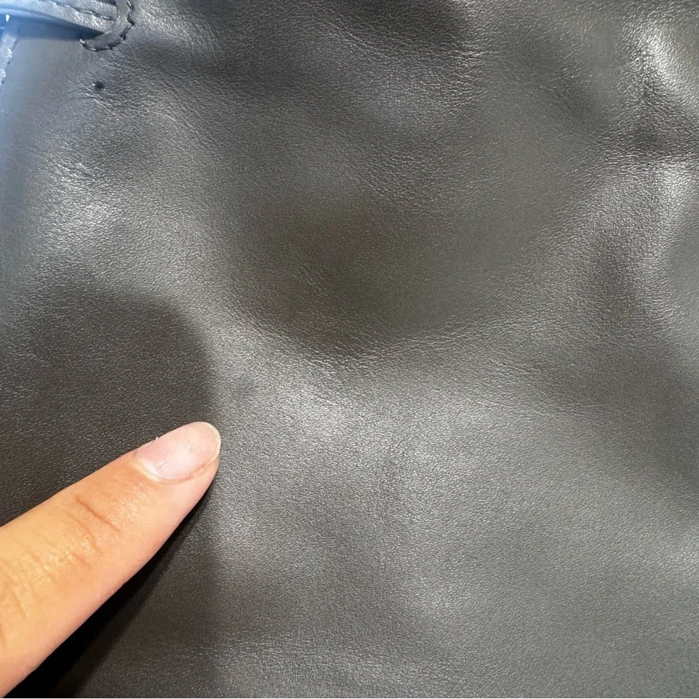 All Saints Freedom Dark Gray Mini Tassel Bucket Bag - Picture 4 of 16